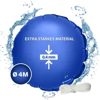 Veddelholzer XXL Ø4 m Luftkissen Set Inkl. 15 m Befestigungsseil & Reparaturkit Poolkissen Winter zur Poolabdeckung Perfektes Pool Zubehör Abdeckung