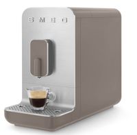 SMEG BCC01TPMEU - Espresso kávovar - 1,4 l - Zrnková káva - Mletá káva - Zabudovaný mlynček - 1350 W - Sivo-hnedý