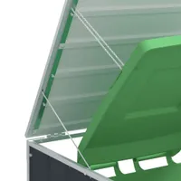 vidaXL Box na odpadky pre 1 odpadkový kôš antracit 72x81x115 cm oceľ