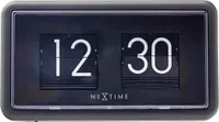 NeXtime - 5228ZW - Wanduhr - 18x10cm - schwarz - Flipové hodiny