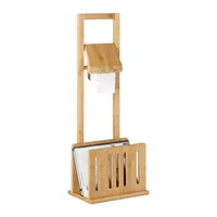 relaxdays Toilettenpapierhalter braun