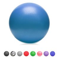 Glamexx24 Weich Gymnastikball Dick Anti-Burst Sitzball Peziball Swissball Fitnessball Ballpumpe, Ballschale, Widerstandsbändern, Mini Pilates Ball Yogaball-Farbe: Blau 25cm -Größe: 25cm