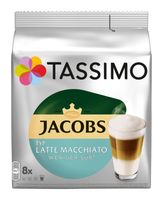 TASSIMO Kapseln Typ Latte Macchiato Weniger Süß Kaffeekapseln 5 x 8 Getränke