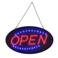 LED Open Geöffnet Schild Leuchtschild Pizza Tattoo Leuchtreklame Display Werbung 