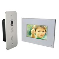 2 Draht Video Türsprechanlage Gegensprechanlage 7 Zoll Monitor Klingel Farb Kamera mit Gravur