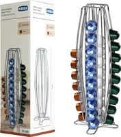 xavax® Dozownik kapsułek Torre 36,6 cm srebrny