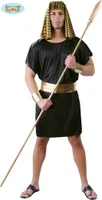 Deluxe Ägypter Pharao Herren Kostüm, Größe: 52 - 54 (L) Farbe: Schwarz