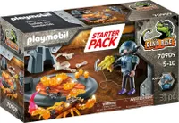 PLAYMOBIL Dino Rise 70909 Starter Pack Kampf gegen den Feuerskorpion