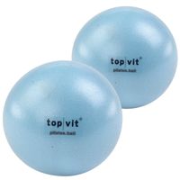 top | vit® Pilatesball, Pilates Ball zur Kräftigung der Beckenboden- und Bauchmuskulatur, Ø ca. 14cm, hellblau (2 Bälle)