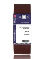 SBS® Schleifbänder I 75x533mm I Korn 80 I 10 Stück