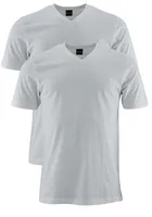 Marvelis T-Shirt Doppelpack V-Ausschnitt Uni Weiß 2817/12/00, Größe: X4L