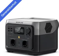EF ECOFLOW Tragbare Powerstation RIVER 2 MAX, 512Wh Solargenerator(Generalüberholt)