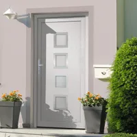 Drzwi wejściowe białe 108x200 cm PVC