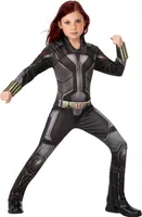 Black Widow - Kostüm - Kinder BN5385 (L) (Schwarz/Grau)