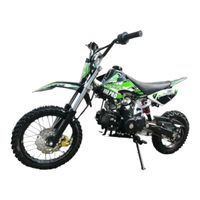 125ccm Dirtbike Pitbike KXD 607 4Takt Automatik 14/12 Enduro Cross Motorrad Grün