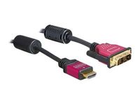 DELOCK HDMI Kabel Premium HDMI A -> DVI(18+1) St/St 5.00m