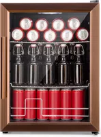 Klarstein mini chladnička, sklenené dvierka, LED, 2 police, 60 l, 3-10 °C