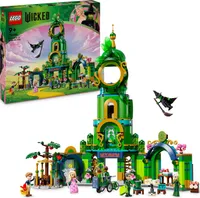 LEGO Wicked Willkommen in Emerald City, Spielzeug mit Turm, Glinda und Elphaba Mini-Puppen, Geschenk für Fans des Films und Mädchen und Jungen ab 9 Jahren, die Puppenhäuser lieben 75684