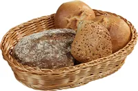 Kesper Brot- und Obstkorb, Kunststoffgeflecht 33x25x7 cm, 17821