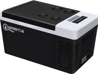 Kompressor Kühlbox 18 Liter, 12 V 240 V, mit USB-Anschluss, für Auto Zuhause,Schwarz