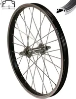 REDONDO 20 Zoll Vorderrad Laufrad Fahrrad Kasten Felge Schwarz