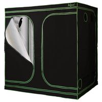 ZELSIUS Grow Tent 240 x 120 x 200 cm schwarz/grün Pflanzenzucht Indoor