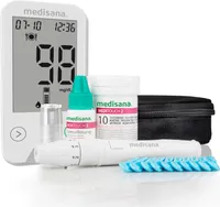 medisana MediTouch 2 Blutzuckermessgerät mg/dL für Diabetiker mit Zubehör