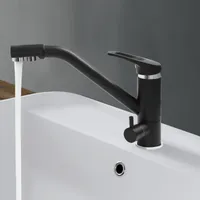 Kuchyňská vodovodní baterie černá Vodovodní baterie kuchyňská třícestná Vodovodní baterie na pitnou vodu Vodní filtr