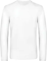 B&C Herren Langarm-T-Shirt #E190 RW6530 (M) (Weiß)