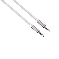 Hama Audio-Kabel "Color Line", Aluminium, 0,5 m, Weiß