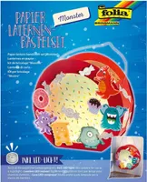 folia Laternen-Bastelset "MONSTER" rot