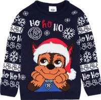 Paw Patrol - Pullover für Kinder - weihnachtliches Design NS6949 (122) (Marineblau)