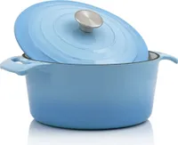 Emaillierter Gusseisen Cocotte mit Deckel, 4,0 Liter - Ø 24 cm, Schmortopf, Bratentopf