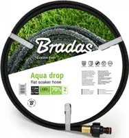 Flach Perlschlauch Tropfschlauch Schwitzschlauch Bewässerungsschlauch AQUA-DROP FLAT 1/2" 7,5m Gartenschlauch Bradas 2043