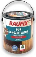 6,8€/1L Baufix PUR Langzeitlasur Nussbaum innen außen UV 2,5L 25m2 Holz GERMANY
