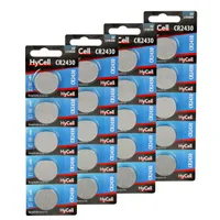 HyCell 20er Pack Lithium Knopfzellen CR2430 3V - Knopfbatterien - 20 Stück