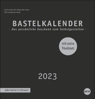 Premium-Bastelkalender schwarz mittel 2023