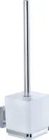 WENKO WC-Garnitur Quadro weiß, silber Metall