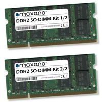 Maxano 4GB Kit 2x 2GB RAM für Dell Latitude D531 (PC2-6400 SO-DIMM Arbeitsspeicher)
