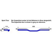 LSL Lenker "S1 Clubman®" Der sportli "LS1", 22,2 mm, Stahl chrom