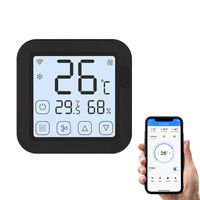 Tuya Smart Wifi IR Klimaanlage Controller Thermostat mit LCD Display App Control Temperatur Feuchtigkeitssensor Monitor Kompatibel mit Alexa Google Home fuer Mini Split Portable AC