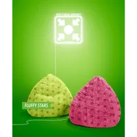 BeanBag Fluffy Stars L 70 x 90 cm,  Pink