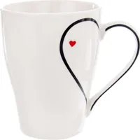 Orion Trinkbecher Porzellanbecher mit Henkel 380ml Teebecher Kaffeebecher