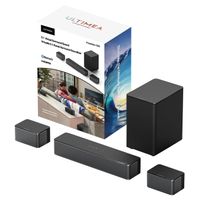 ULTIMEA Poseidon D50 - 5.1 Surround Soundbar, 3D Surround Sound System, Soundbar für TV Geräte mit Subwoofer und Hinteren Lautsprechern, Surround und Bass Einstellbare Heimkino TV-Lautsprecher
