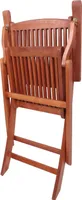 2er Set Klapparmstuhl Stuhl Balkonstuhl Holz