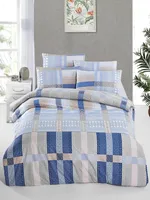 L'Essentiel Linge de Maison, Orina, poszwa na kołdrę Ranforce Super King (EU) (IT), niebieska, 100% BAWEŁNA RANFORCE, 260 x 220 cm