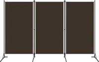 Möbel-Stil 3-tlg. Raumteiler Braun 260x180 cm"2024"Neu CC5585472
