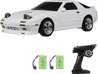 Ferngesteuertes Auto, 2,4 GHz, elektrisches Mini-Drift-Fahrzeugspielzeug mit Gyro, LED-Leuchten, 2 Batterien, Geschenke fuer Kinder, Jungen und Maedchen