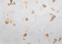 Terrazzo V Pastelech – Ochranná Podložka Pod Židli – Protišmyková – Vinylová – Podložka Na Podlahu – Podložka Do Kanceláře – 140 x 100 cm