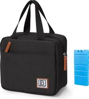 Brisby 4-lagige isolierte Kühltasche - Lunchtasche 4 Liter - Schwarz